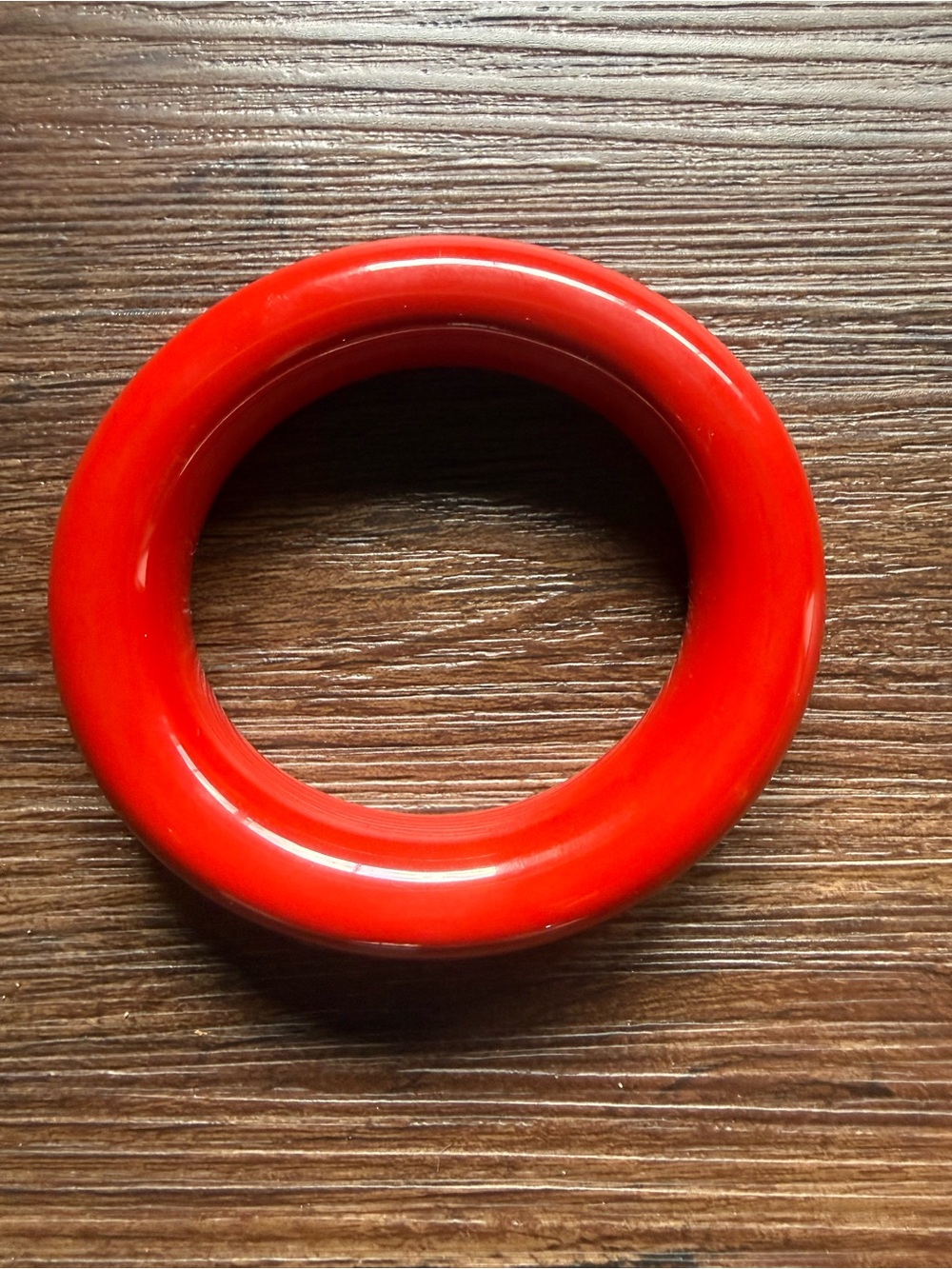 Tiffany & Co. Elsa Peretti Bold Red Lacquer Bangle Bracelet